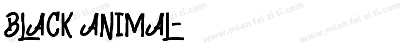 BLACK ANIMAL字体转换